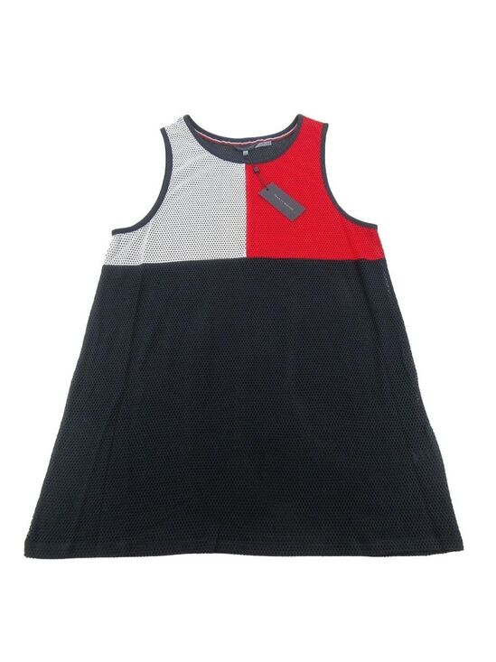 Tommy Hilfiger Other - Tommy Hilfiger Swim Dress Cover Up Mesh Navy Blue Red White Size L/XL NEW $78